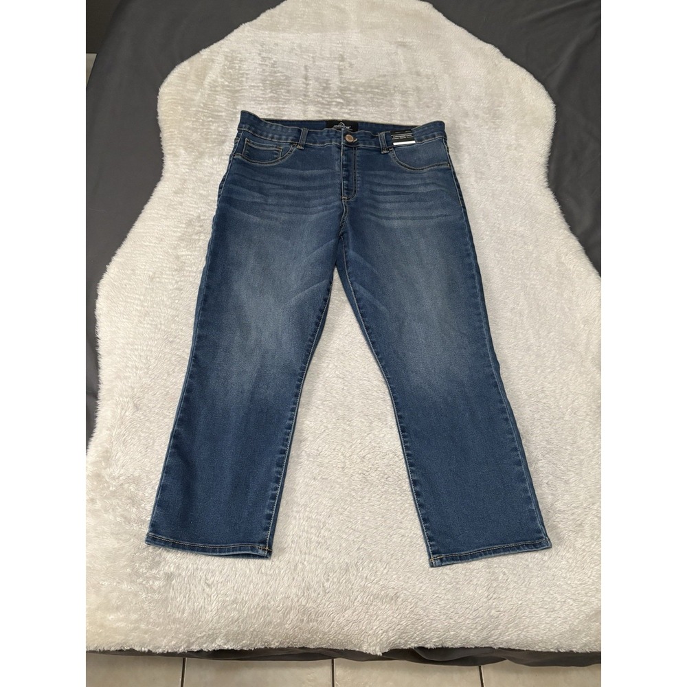 New Jordache High Rise Super Skinny Pull On Capri Jeans Size 26 Pants Stretch